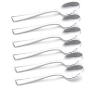 Coffee spoon 6 pieces premium teaspoons made of stainless steel, highly polished, spoon with modern and elegant design, espresso spoon, dessert spoon, dishwasher safe, length 13.5 cm (5.32 inches)