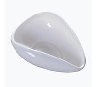Coffee Spoon Rest for Coffee Bar Accessories, Coffee Bean Shaped Small Spoon Rest for Coffee Station, Ceramic Tea Spoon Teaspoon Rest Tea Spoon Holder (White)