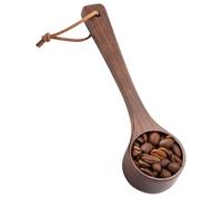 Coffee Spoon - Wood, 6.5 Inches, Coffee Bean Spoon, Smooth | Long and Short Handle Measurer, Tea Measure for Condiment Powder, Espresso Coffee Making, Barist