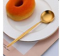 Coffee Spoons, Buyer Star 4.92 Inch Matte Small Spoons Set, 304 Stainless Steel Coffee Spoon Set, Mini Dessert Spoons Teaspoons Tiny Stirring Spoon Demitasse Espresso Coffee Spoons (12, Gold)