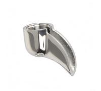 Coffee Spout Attachment Single Double Design Portafilter Part Stainless Steel Construction Compatible with E61 Group Head 58MM 54MM 53MM 51MM(Single)