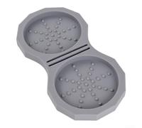 Coffee stamping mat silicone anti-slip 2 pieces | Soft silicone mat prevents the filter holder from slipping, protects surfaces, washable