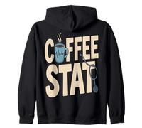 Coffee Stat Funny Nurse Doctor Caffeine Quote Zip Hoodie