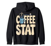 Coffee Stat Funny Nurse Doctor Caffeine Quote Zip Hoodie