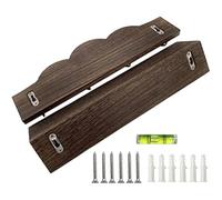 Coffee Station Organizer 2 Pcs/Set Coffee Cup Holder Kitchen Wall for Farmhouse Decorations Station Office Decor Mug Organizer Display(Brown)