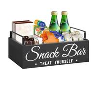 Coffee Station - Wooden Kitchen Counter Shelf, Counter Coffee Stand Storage Organizer, Wooden Holder With Drawer Organization For Kitchen Apartment Pod Tea Condiment Syrup Sugar Cups