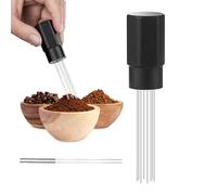 Coffee Stirrer - Espresso Needle Distributor Set | Espresso, Magnet Based Whisk Tool, Fine Pin Ground Breaker, Balanced Extraction Mixing Aid, for Home Cafe Festival Use