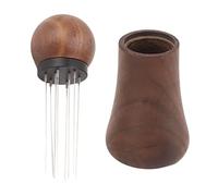 Coffee Stirring Tamper with 10 Stainless Steel Needles, Coffee Distribution Tool for Even Powder Leveling, Handheld Stirrer for Home Baristas and Cafes
