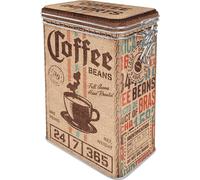 Nostalgic-Art Retro Coffee Canister 1.3 Litre Coffee Sack - Gift Idea for Coffee Fans Tin Tin with Aroma Lid Vintage Design