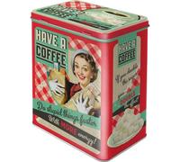 Coffee storage container, size L, metal, 2.8 ltr.
