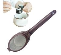 Coffee Strainer Spoon, Tea Strainer Spoon, Portable Fine Mesh Filter with Ergonomic Handle for Coffee Tea Juicing Brewing