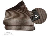 Coffee Sunshade Net for Greenhouse & Balcony - UV Protection Mesh - Outdoor Awning for Plants Cars & Trucks - 2x8m Garden Canopy (2 Lines)