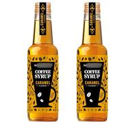 Coffee Syrup 250ml x Pack of 2 - Caramel - a Rich Caramel Syrup With a Deliciously Buttery Taste - a Great Way to Make in Hot and Cold Drinks That Extra Bit Special