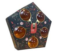 Coffee Syrup Bauble Collection by Market Lane Food Co - 5 x 60ml Festive Coffee Syrup Gift - Includes Hazelnut, Salted Caramel, Toffee, Cinnamon & Gingerbread Flavoured Syrups - Perfect for Christmas