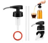 Coffee Syrup Dispenser, Syrup Pump for 750ml/1L Bottles, Easy-Clean Durable Liquid Pump, Compatible with Torani and DaVinci, for Coffee, Cocktails and Home Barista Use