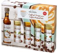 Coffee Syrup Gift Set 5x5cl. Perfect for Flavoured Coffees, Hot Chocolates and Frappes. Vegan, Natural Flavours 1x Vanilla, 1x Caramel, 1x Hazelnut, 1x Amaretto, 1x Gingerbread Syrup for Coffee.