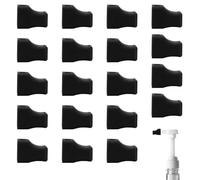 Coffee Syrup Pump Covers,20PCS Silicone Reusable Black Tip Cap Cover for Syrup Pumps, Pour Dispenser, Oil Liquor Bottle, Keep Sugar Condiments Olive Clean Preserved