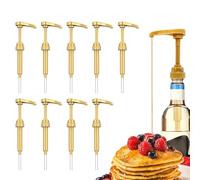 Coffee Syrup Pumps - 10 Pack Dispenser Set, Universal 38mm Thread, Leak Proof Dispenser Parts | Flavor Pump for Honey Shampoo