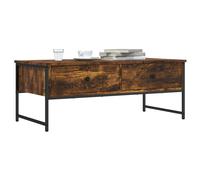 vidaXL Coffee Table Smoked Oak 101x49x39.5 cm Engineered Wood