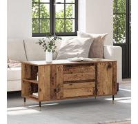 Coffee Table Artisan Oak 102x44.5x50cm Engineered Wood 1 Drawer 1 Shelf Compact