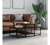 (black) vidaXL Coffee Table Living Room Tea Side Table Sofa Table Engineered Wood