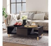 vidaXL Coffee Table Grey Engineered Wood Couch Accent Centre End Indoor Table