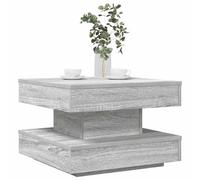 Coffee Table 360-Degree Rotatable Grey Sonoma 50x50x34.5 cm Berkfield Home Grey One Size