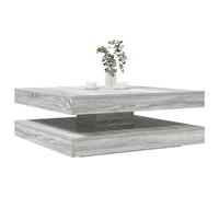 Coffee Table 360-Degree Rotatable Grey Sonoma 90x90x34.5 cm Berkfield Home Grey One Size