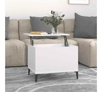 vidaXL Coffee Table White 60x44.5x45 cm Engineered Wood
