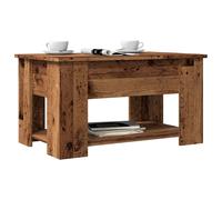 Coffee Table 79x49x41cm Engineered Wood Old Wood Rustic Compact Rectangular Top