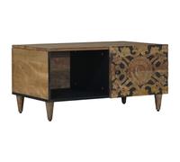 vidaXL Coffee Table White 80 x 50 x 40 cm Solid Mango Wood