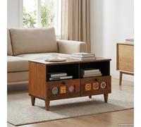 Coffee Table with Drawer Brown 80 x 54 x 40 cm Solid Mango Wood