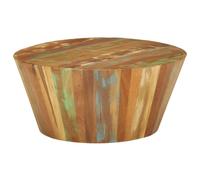 Coffee Table Ã˜65x31 cm Solid Reclaimed Wood Berkfield Home Multi One Size