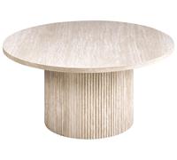 Coffee Table AMMON Travertine Effect