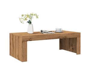 Coffee Table Artisan Oak 102x50x35 cm Engineered Wood Modern Rectangular Small
