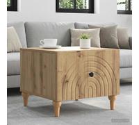 Coffee Table Artisan Oak 49x50x40cm Engineered Wood 1 Drawer Vintage Style Small