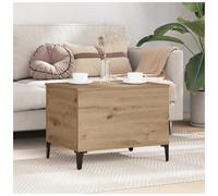 Coffee Table Artisan Oak 60x44.5x45 cm Engineered Wood Modern Metal Legs Home