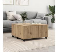 Coffee Table Artisan oak 75 x 75 x 38 cm Engineered wood Berkfield Home Brown One Size