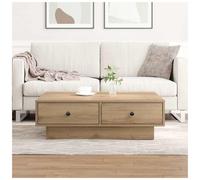 Coffee Table Artisan Oak 90 x 90 x 28 cm Engineered Wood Minimalist with Storage