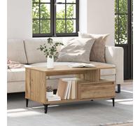 vidaXL Coffee Table Artisan Oak 90 x 49 x 45 cm Engineered Wood