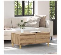 Coffee Table Artisan Oak 90x50x35cm Engineered Wood Shelf & Drawer Storage Cozy