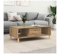 vidaXL Coffee Table Artisan Oak 102 x 55 x 35 cm Engineered Wood