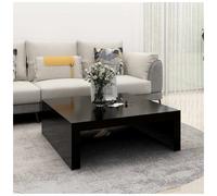 Coffee Table Black 100x100x35cm Engineered Wood Modern Square Living Room Large