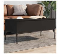 vidaXL Coffee Table End Table Side Sofa Table Black Engineered Wood and Metal