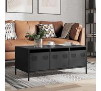 Coffee Table Black 101.5x50x43.5 cm Cold-rolled Steel