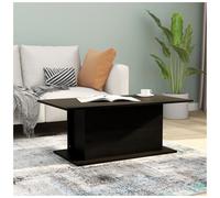 Coffee Table Black Engineered Wood 102x55.5x40 cm Modern Minimalist Sl ccent