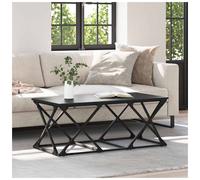 vidaXL Coffee Table Black Oak 100 x 49 x 40 cm Engineered Wood