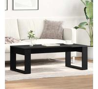 Coffee table Black Oak 102x50x35cm Engineered Wood Modern Rectangular Occasional