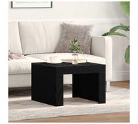 Coffee Table Black Oak 50x50x35cm Engineered Wood Contemporary LivingRoom Decor