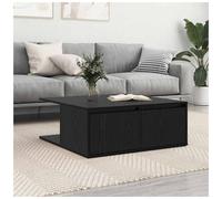 vidaXL Coffee Table Black oak 80 x 80 x 31 cm Engineered wood, Black